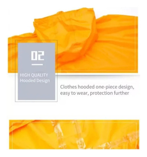 U Overol Impermeable De Una Pieza For Hombre Con Capucha /