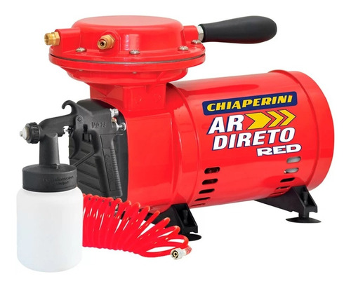 Motocompressor Ar Direto 40psi 2,3pcm Bivolt Chiaperini Red
