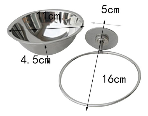 Comedero For Jaula De Pájaros, Comedero Diámetro 11cm