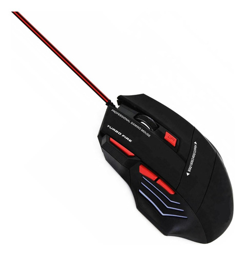 Mouse Gamer Ergonómico 3200dpi Retroiluminado Reptilex Rx000