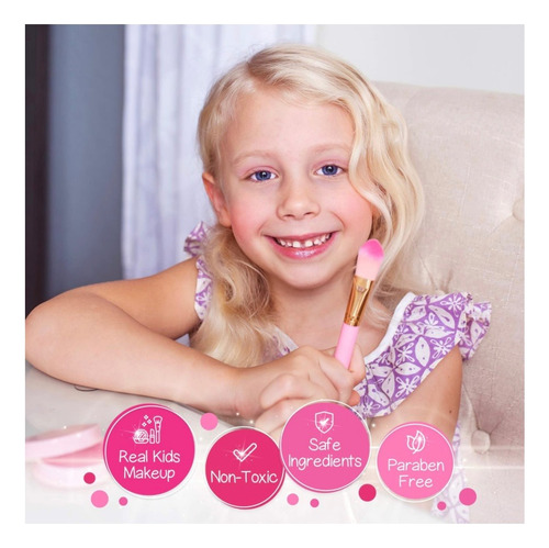 Maletin Con Maquillaje Para Niñas Kit De 20 Pzas