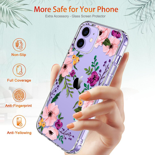 Giika Para iPhone 12 Mini Case Con Protector De Pantalla, Cl