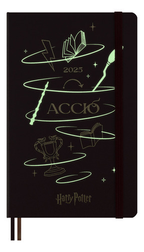 Agenda 2025 Moleskine Harry Potter Accio Daily Edition bordada Harry Potter Spells Accio Capa