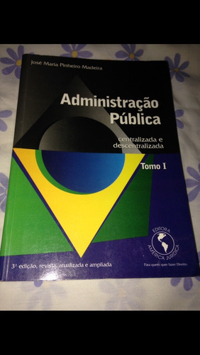 Direito Administrativo Livro Administração Pública Madeira