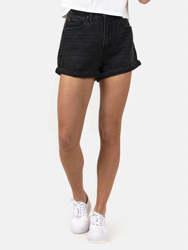 Short Jeans 5b636 Mujer Negro Maui And Sons