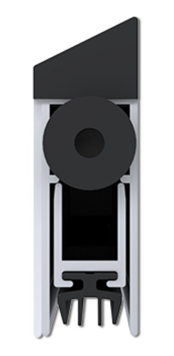 Veda Porta Externo Automático Ajustável 102cm De Sobrepor Cor Branco 1020mm