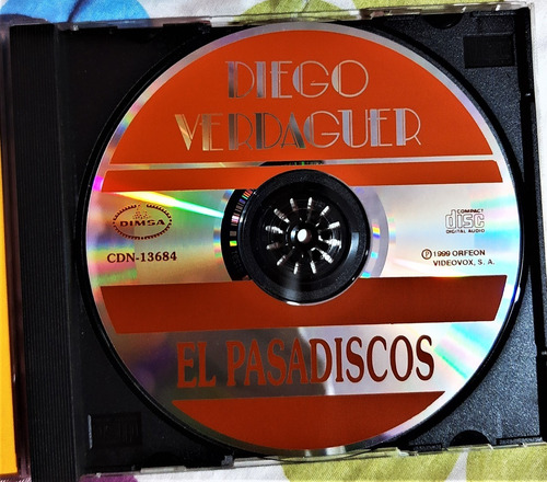 Cd Diego Verdaguer El Pasadiscos (Usado)