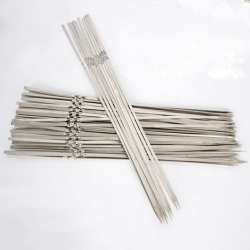 Brochetas Para Asar Metal, 50 Unidades Color Fix Fix
