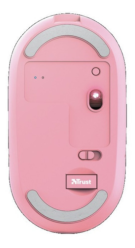 Imagen 5 de 6 de Mouse Inalambrico Bluetooth Trust Puck Rosa Recargable