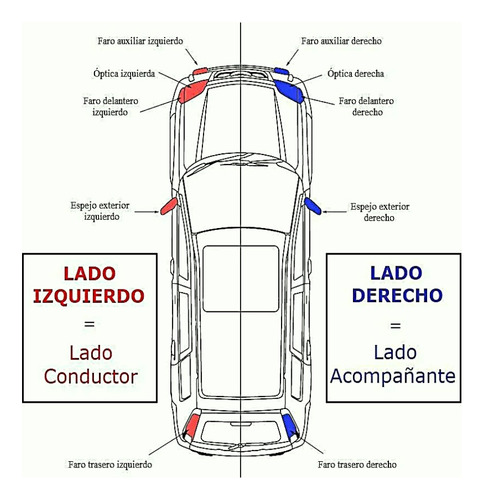 Optica Tipo Usa Derecho Para Chevrolet Silverado 97/03.
