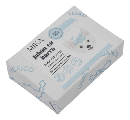 Jabón Mika Para Perro Sensible, Hipoalergénico, 100g
