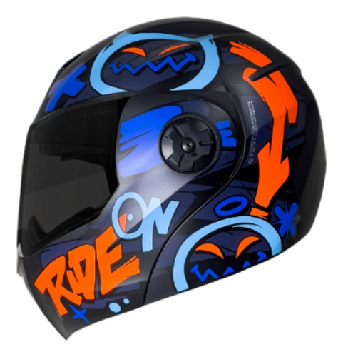 Casco Para Moto Ich 3110 Move Naranja  Mate