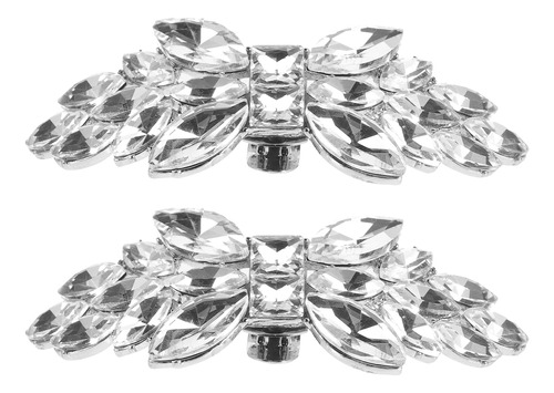 2 Clips De Cristal Para Zapatos, Hebillas Para Joyas Nupcial