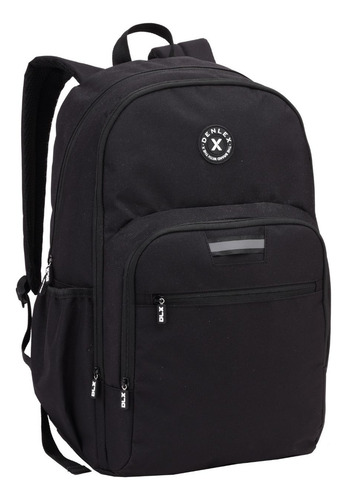 Mochila Bolsa Unissex Sport Para Notebook Poliéster Denlex Cor Preto Full