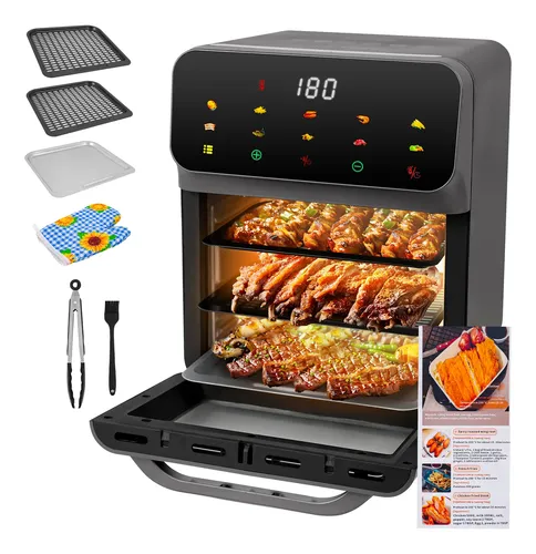 Freidora De Aire Digital Touch Negro 15l