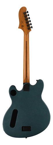 Guitarra elétrica Squier Contemporary Active Starcaster Gun cor azul
