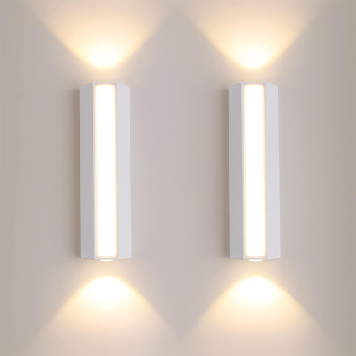 Pack X2 Aplique Pared Muro Luz Led Doble Bidireccional