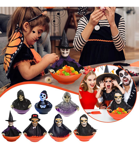 Plato De Caramelos A4halloween Candy Bowl Con Movimiento Par
