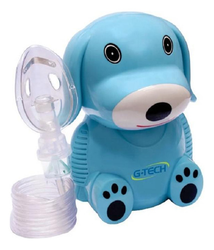 Inalador Nebulizador G-tech Nebdog Azul Bivolt