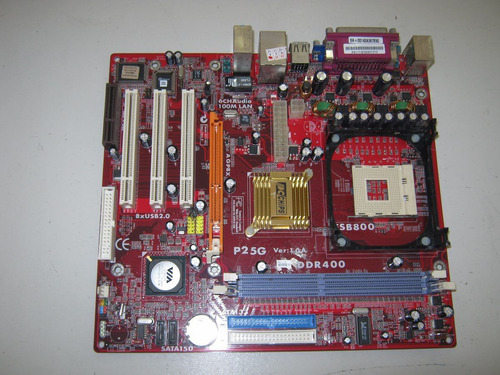 Pcchips P25g Pentium/celeron Lga 478 - Com Defeito