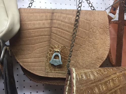 Cartera De Cocodrilo Única