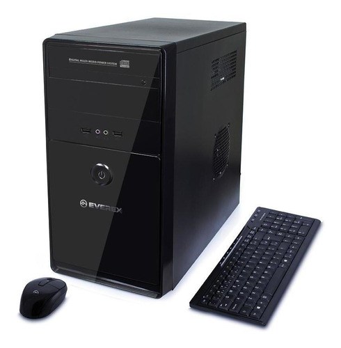 Pc Desktop Everex Intel Dualcore 2gb 320gb Dvd Hdmi+tecl/mou