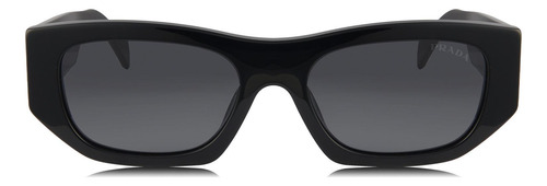 Prada Spr A01s 16k-08z Square Shape Black Silver (Usado)