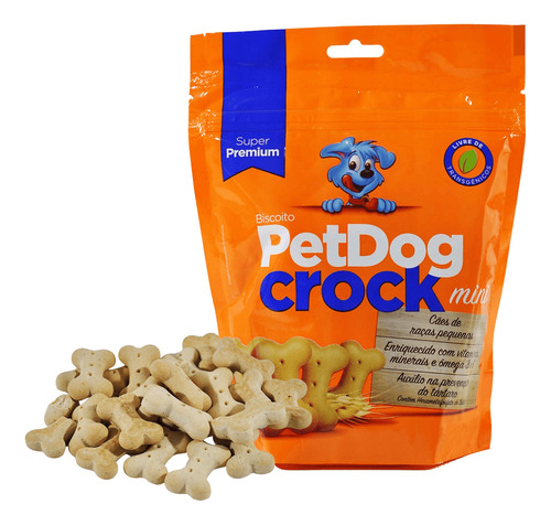 Petdog Crock Mini P/ Raças Pequenas 1kg - Super Premium