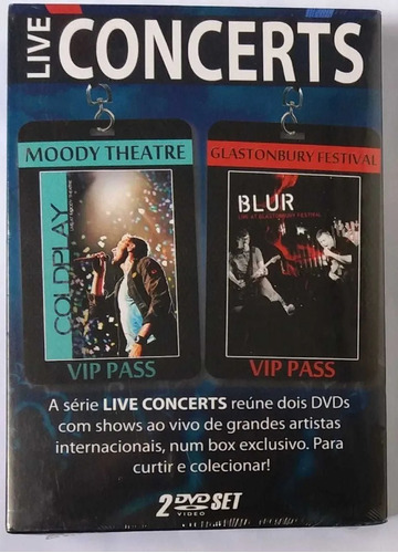 Dvd Coldplay & Blur - Box Série Live Concerts  Lacrado