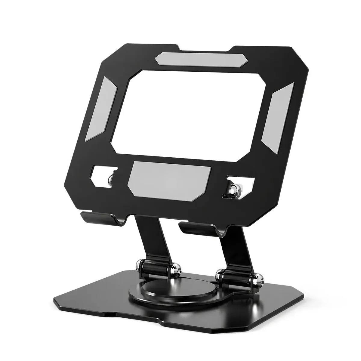 Suporte Notebook Suporte Metálico Suporte 360 Notebook Suporte de Nootbook Base Notebook Suporte PC Ajustável Ergonômico Escritório Home Office Mesa Alumínio Portátil Rotação 360
