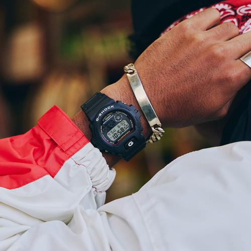 Reloj Casio G-shock Moda Modelo: Dw-6900rl-1cr Correa Negro