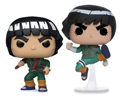 Naruto Shippuden Rock Lee Might Guy Funko Pop Set Cf