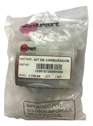 Kit De Carburador Hj150-9a  Solpart