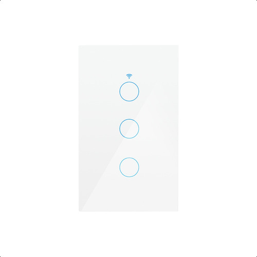 Interruptor Inteligente Triple Wifi Blanco Cable Neutro Voltaje nominal 240V