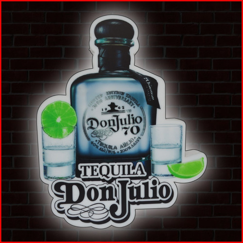 Anuncio Luminoso Caja De Luz Tequila Don Julio - 45cm