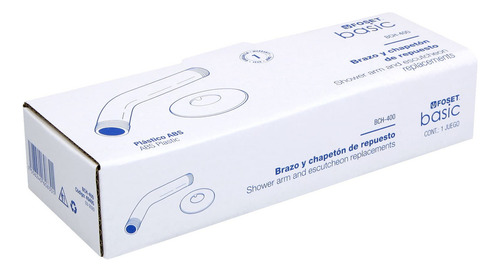Brazo Y Chapetón Plásticos Para Regadera Foset Basic