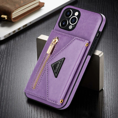 Funda De Piel Para iPhone Funda Tipo Cartera Con Correa