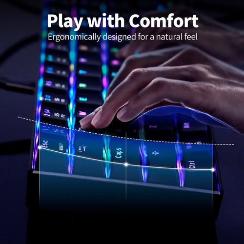 Teclado Motospeed Ck61 Rgb Mecánico Outmu