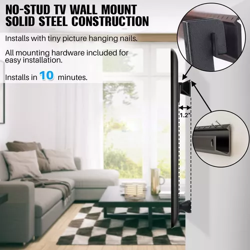 Soporte de pared para TV sin tachuelas, colgador de TV sin