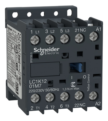 Contactor K 3p 12a 1nc 24v 50/60hz Schneider