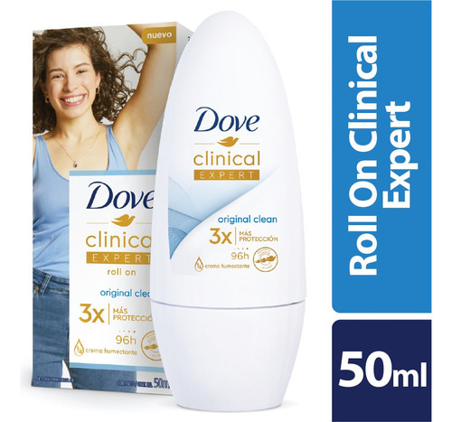 Desodorante Dove Clinical Expert Mujer Roll-on 50ml