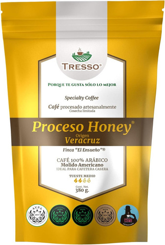 Café Honey De Especialidad Cosecha Limitada, 380g Molido