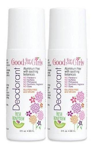 Paquete De 2 Good For You Girls Desodorante Natural Sin Alum