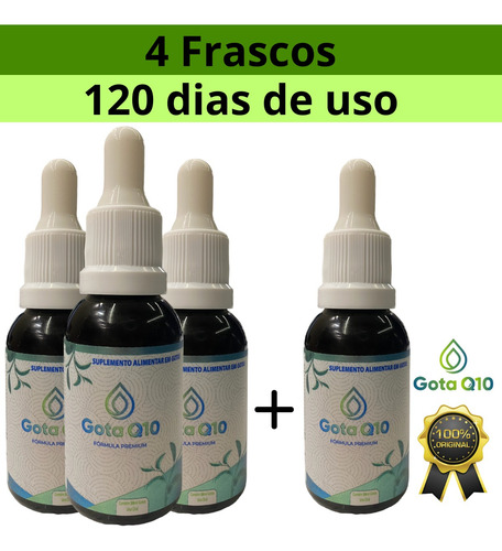 Coenzima Q10 Em Gotas O Original Gota Q10 Premium 4un