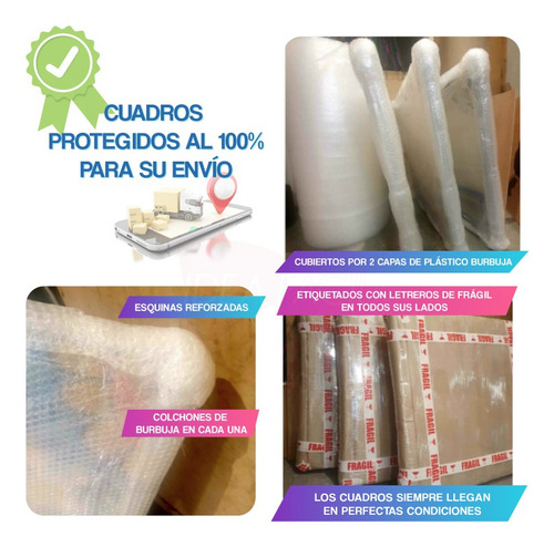 Cuadro Olas Aesthetic Canvas Grueso Cls1 140x90