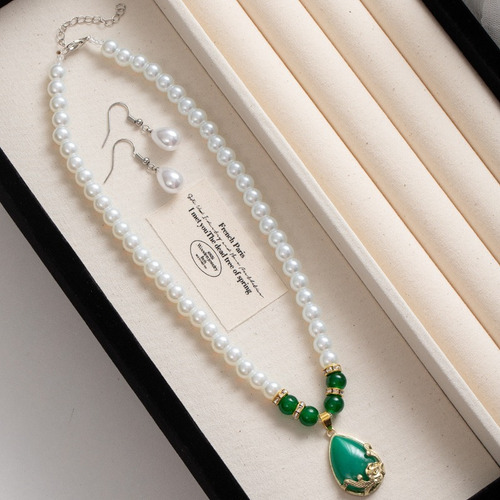 Iy Collar Pendientes Perlas 3pzs Un Regalo Perfecto Día