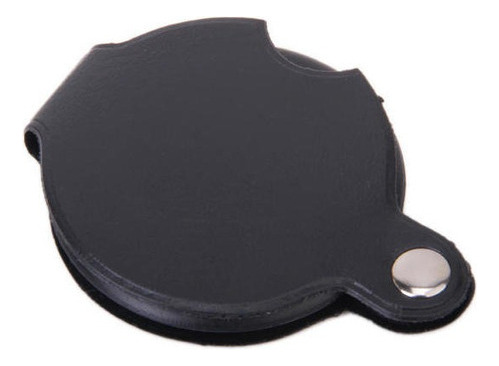 Lupa De Lente Redonda De Bolsillo Compacto 5x Lupa Negra