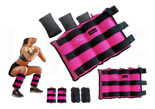 Kit Pesas Tobilleras Graduables Fitness, Pesas Para Tobillo