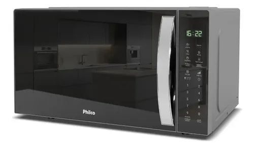 Micro-ondas 33L Philco Linha Branca PMO39S - 1400W - Prateado