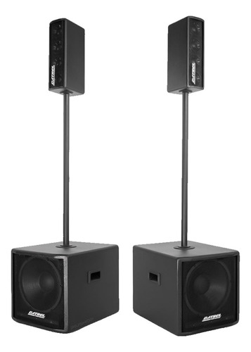 Sistema De Som Vertical Line Datrel Vox 4.0 Sub 12pol 600w